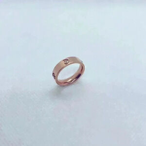 Rose gold stainless steel Diamond band